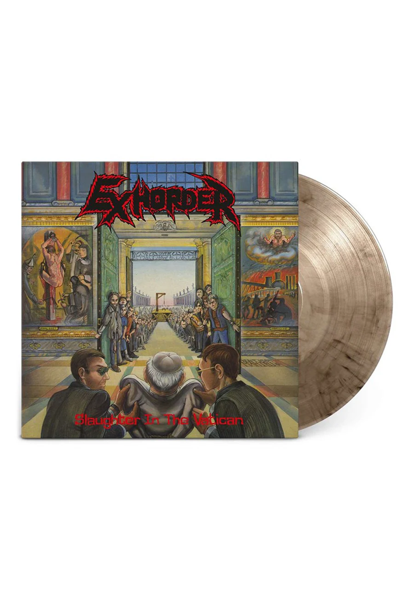 EXHORDER - Slaughter In The Vatican. Crystal Clear/Black Marbled. Only 1500 worldwide!